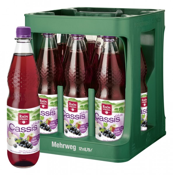 Rhön Sprudel Cassis Plus 12x0,75l Pet