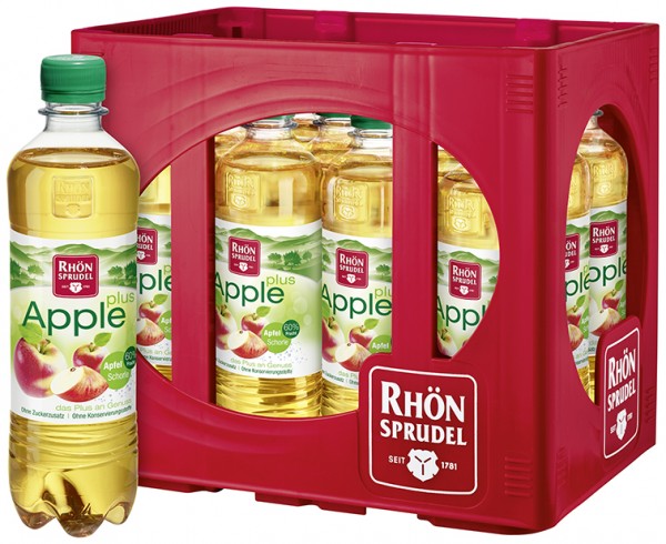 Rhön Apfelschorle Plus 12x0,5l Pet
