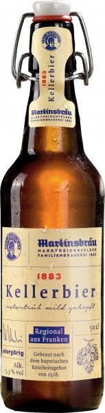 Martinsbräu Kellerbier 1883 20x0,5l Bügel