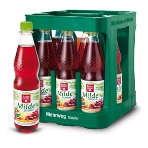 Rhön Milde Schorle Apfel Traube 12x0,75l Pet